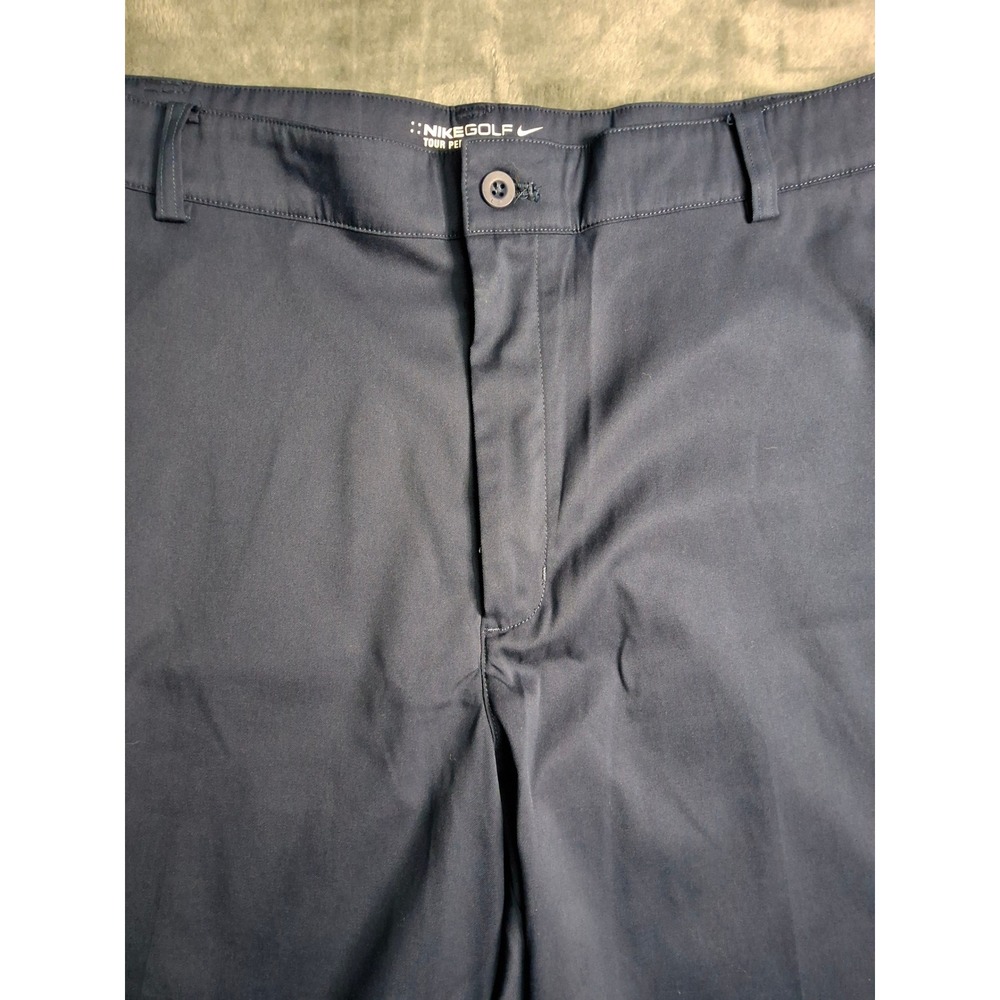 Nike Golf Tour Performance Dri-FIT Mens Navy Blue Shorts Size 36 Flat Front - Picture 6 of 12